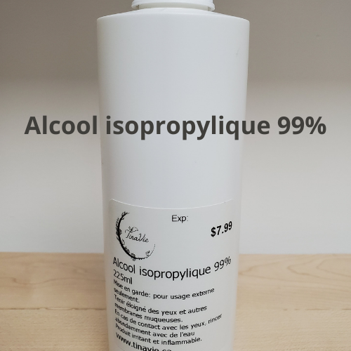 Alcool isopropylique 99% usp 225ml VRAC – TinaVie inc.