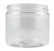 Pots de plastique recyclé transparent (PET 100% recyclé)