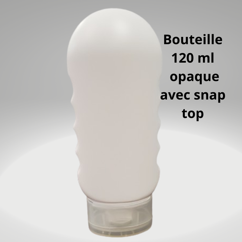 Bouteille blanc opaque 120 ml