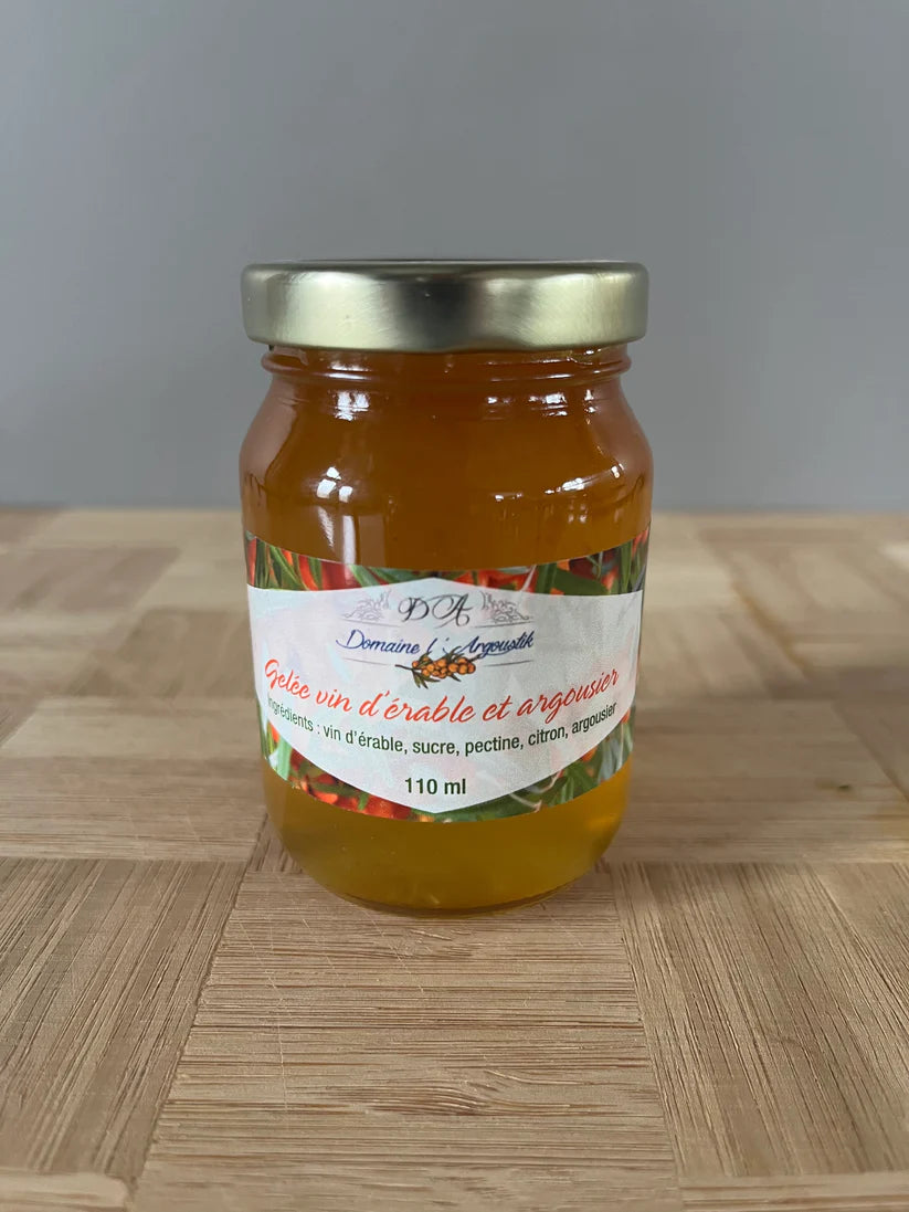 Maple wine jelly and sea buckthorn by Domaine l'Argoustik